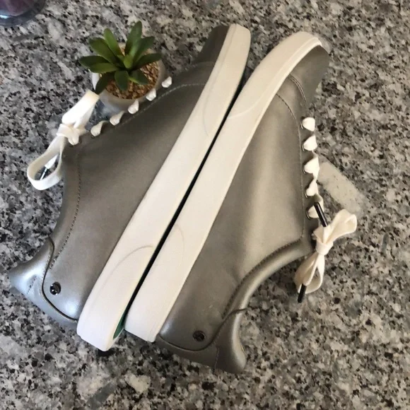 NewREVERE Limoges LEATHER LACE-UP Shoes Slate Peacock NWOB - Picture 5 of 10